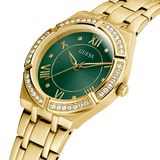 Guess • GW0033L8 • Gold-Tone and Green Analog Watch
