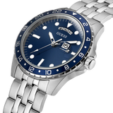 Guess • GW0220G1 • Silver Tone And Blue Sport Watch