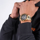 Guess - GW0572G2-Montre multifonction dorée et noire