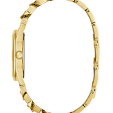 Guess • GW0546L2 • Gold-Tone Crystal Curb Chain Analog Watch