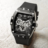 Guess - GW0203G3 - Montre multifonction noire et argentée