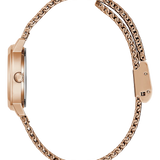 Guess • GW0520L3 • Rose Gold-Tone Mesh Diamond Analog Watch