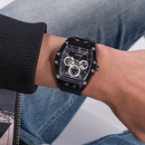 Guess - GW0203G3 - Montre multifonction noire et argentée