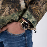 Guess • GW0220G4 • Gold-Tone and Black Sport Watch