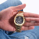 Guess - GW0572G2-Montre multifonction dorée et noire