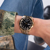 Guess • GW0220G4 • Gold-Tone and Black Sport Watch