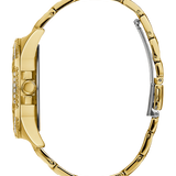 Guess - U1156L2 - Montre multifonction dorée à strass