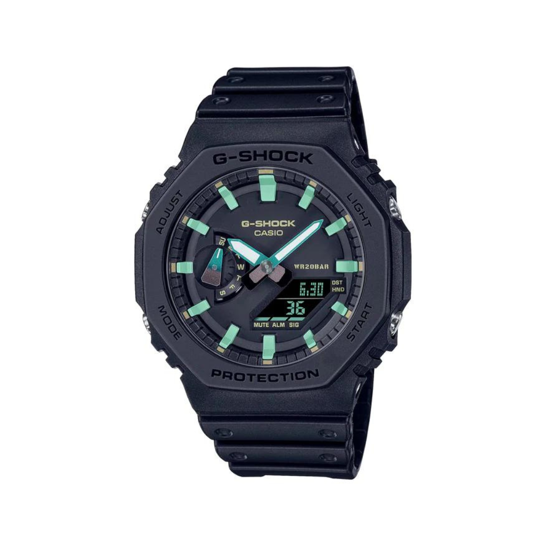 Casio GA 2100RC 1AER Analog Digital Black Watch