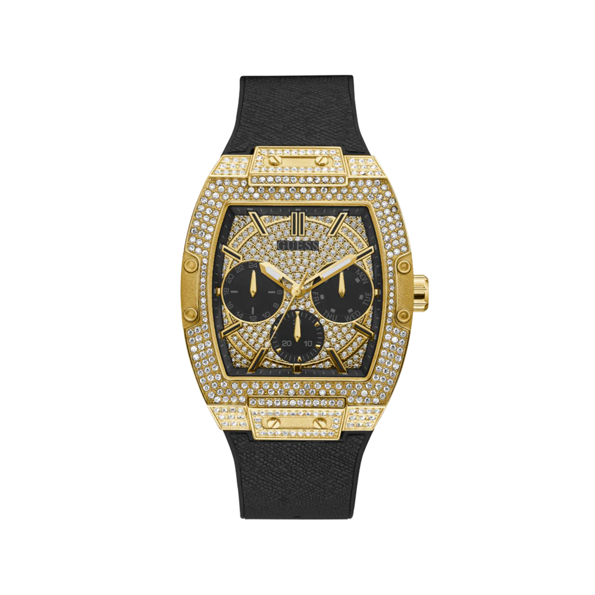 Guess watch gold with diamonds clearance