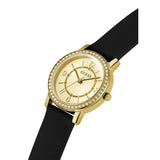 Guess • GW0469L3 • Gold-Tone and Black Silicone Analog Watch