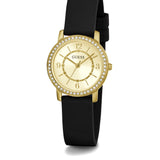 Guess • GW0469L3 • Gold-Tone and Black Silicone Analog Watch
