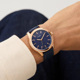 Guess • GW0846G2 • Navy Rose Gold Tone Analog Men's Watch