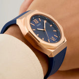 Guess • GW0850G3 • Blue Rose Gold Tone Analog Men's Watch