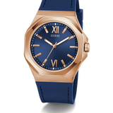 Guess • GW0850G3 • Blue Rose Gold Tone Analog Men's Watch