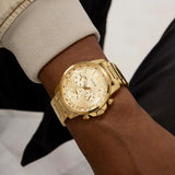 Guess •GW0900G2 • Gold Tone Multi-function Men's Watch