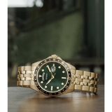 Guess • GW0220G2 • Gold-Tone And Green Sport Watch