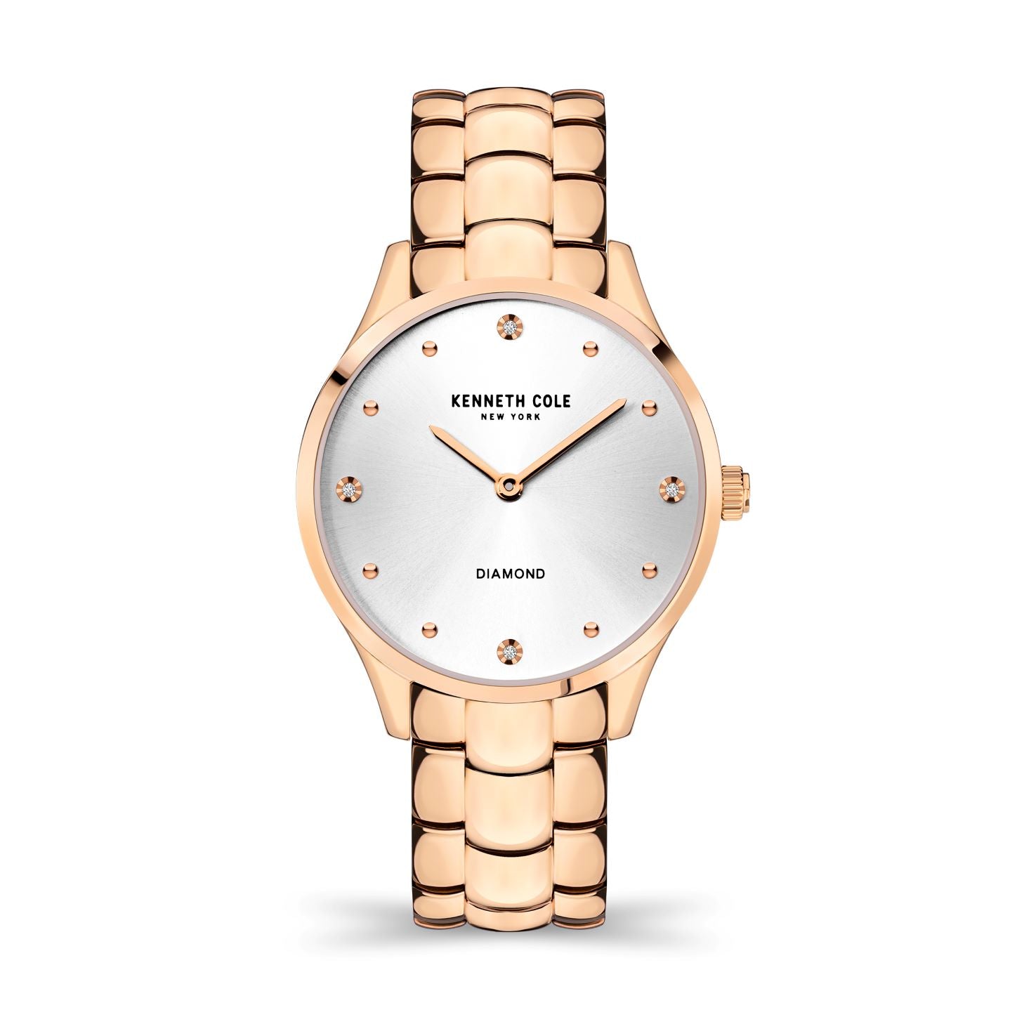 Kenneth Cole Rose Gold Modern Classic Watch With Stainless Steel Band