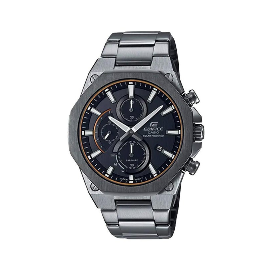 CASIO EDIFICE Solar Powered Mens Gray Analog EFS S570DC 1A