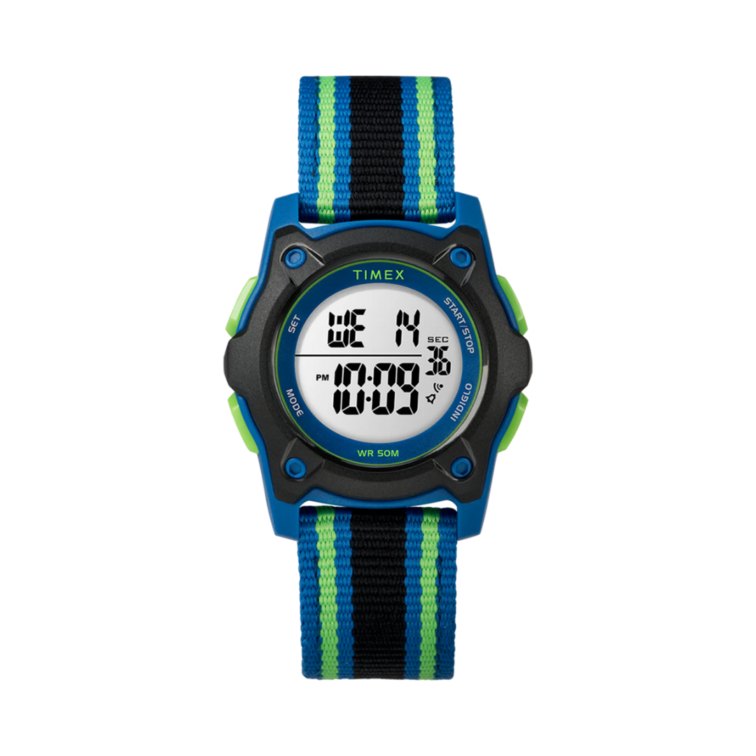 Kid's digital 35mm double layer fabric strap watch sales