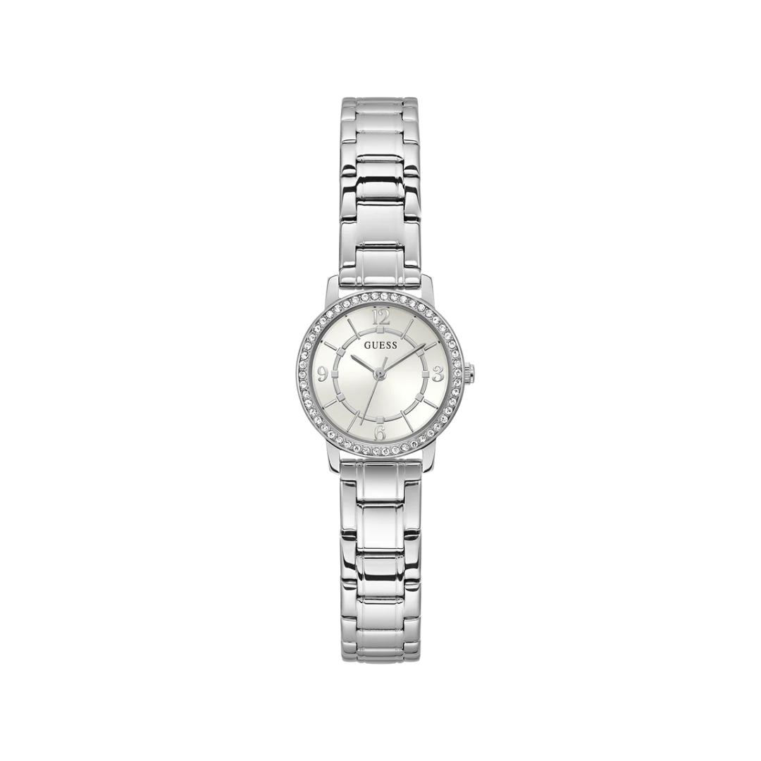 Guess GW0468L1 Silver Tone and Crystal Analog Watch Montres Big Time Watches