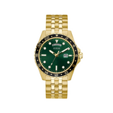 Guess • GW0220G2 • Gold-Tone And Green Sport Watch
