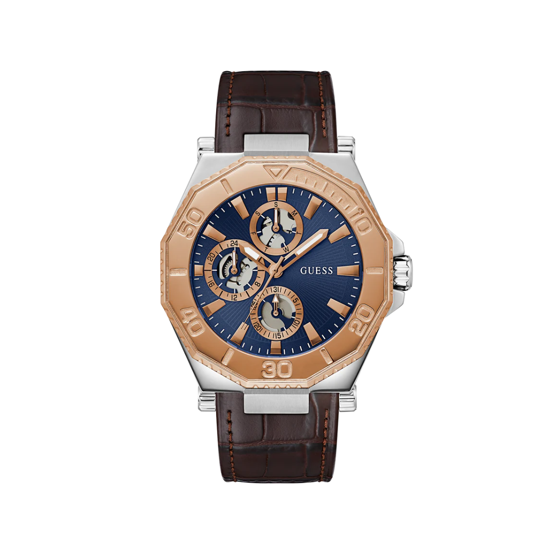 Guess watch leather strap online
