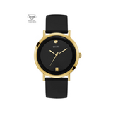Guess • U1264G1 • Black and Gold-Tone Analog Watch