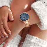 Ice-Watch • 016774 • Steel Rose Gold-Blue