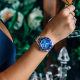 Ice - 016773 Acier Argent-Bleu 40mm