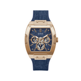 Guess • GW0786G2 • Blue Rose Gold Tone Multi-function Watch