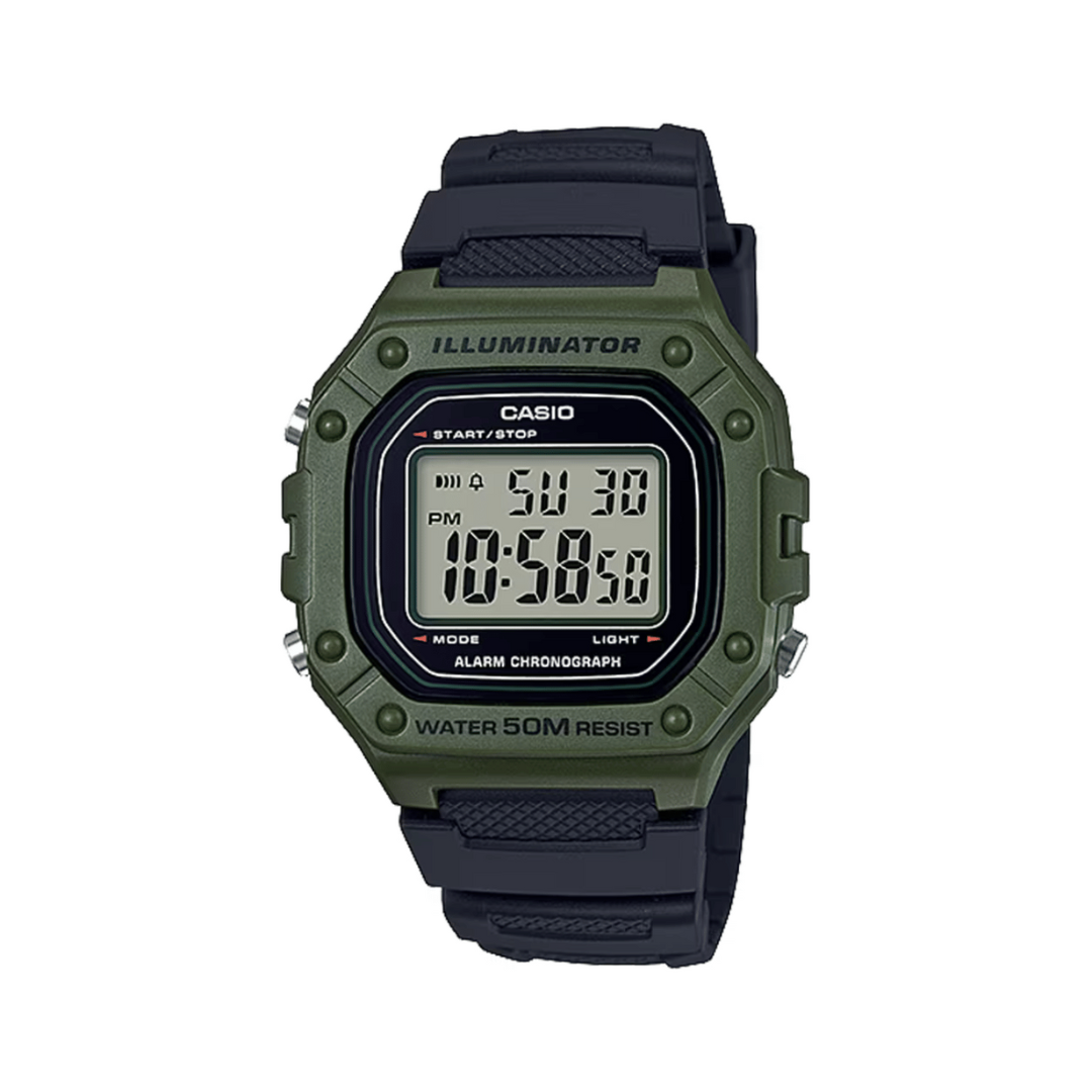 Casio W 218h 3avef Watch Green