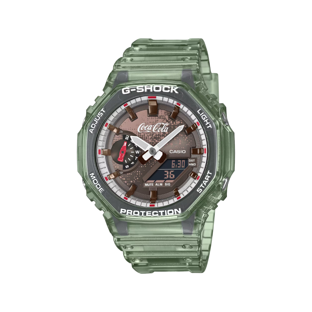 CASIO G-SHOCK Coca-Cola コラボ・ 取扱説明書・タグ付き G-Shock • GA2100CC-3A • Analog-Digital Coca-Cola® Collab – Montres