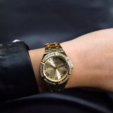 Guess • GW0033L2 • Gold-Tone Champagne Analog Watch
