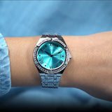Guess - GW0033L7 - Silver-Tone and Blue Analog Watch