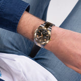 Guess • GW0265G8 • Two-Tone and Green Analog Watch