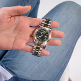 Guess • GW0265G8 • Two-Tone and Green Analog Watch