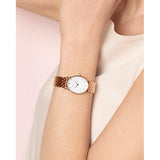 Rosefield- OWGSR-OV02- Montre Femme Ovale Perle Or Rose