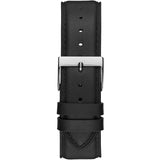Guess - GW0009G1 - Montre En Cuir Argenté Et Noir