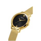 Guess - GW0243L2 - Gold-Tone And Black Diamond Analog Watch