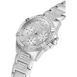 Guess - U1156L1 - Montre multifonction argentée avec strass