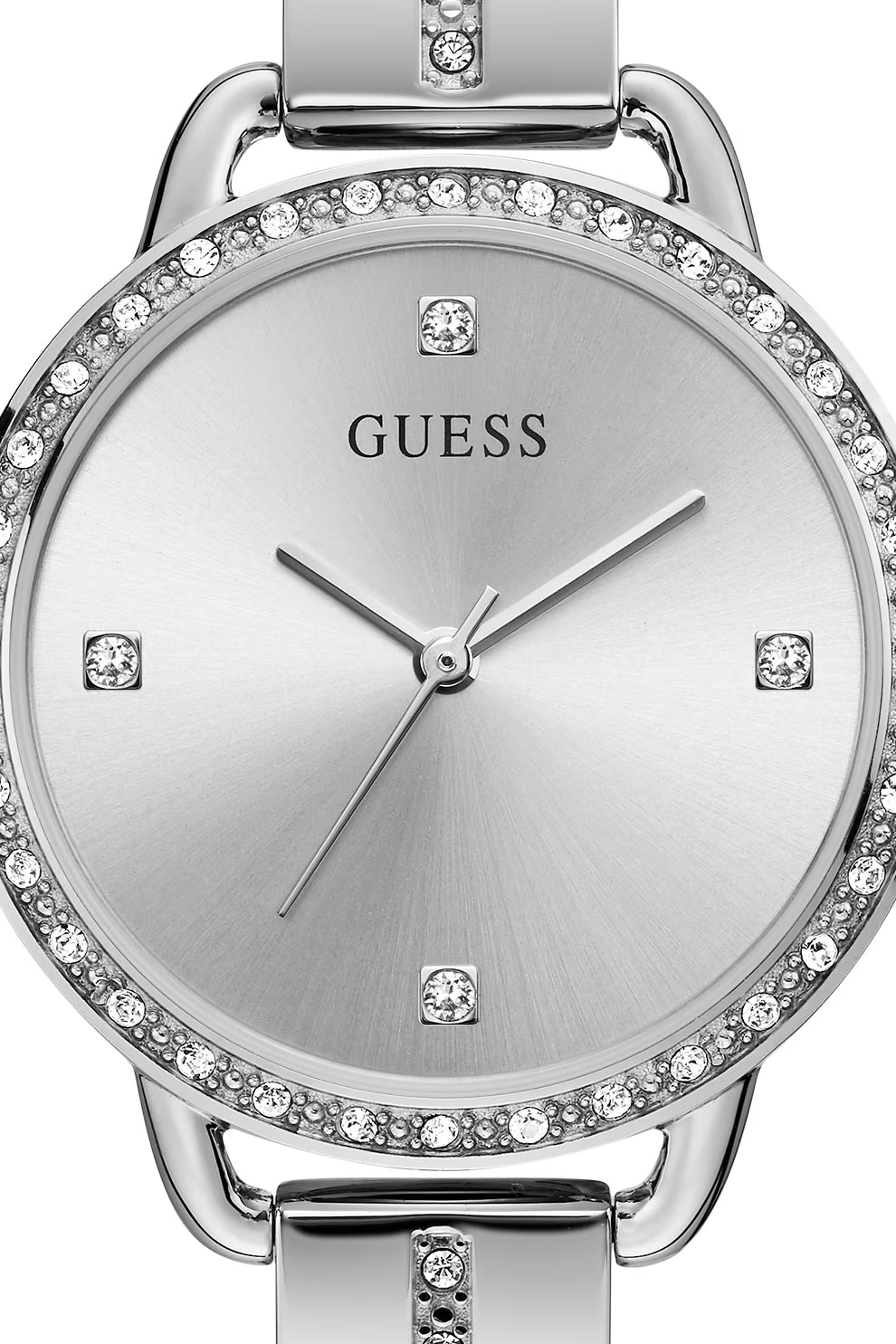 Guess • GW0022L1 • Silver-Tone Crystal Analog Watch – Montres Big
