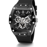 Guess - GW0203G3 -Black And Silver-Tone Multifunction Watch
