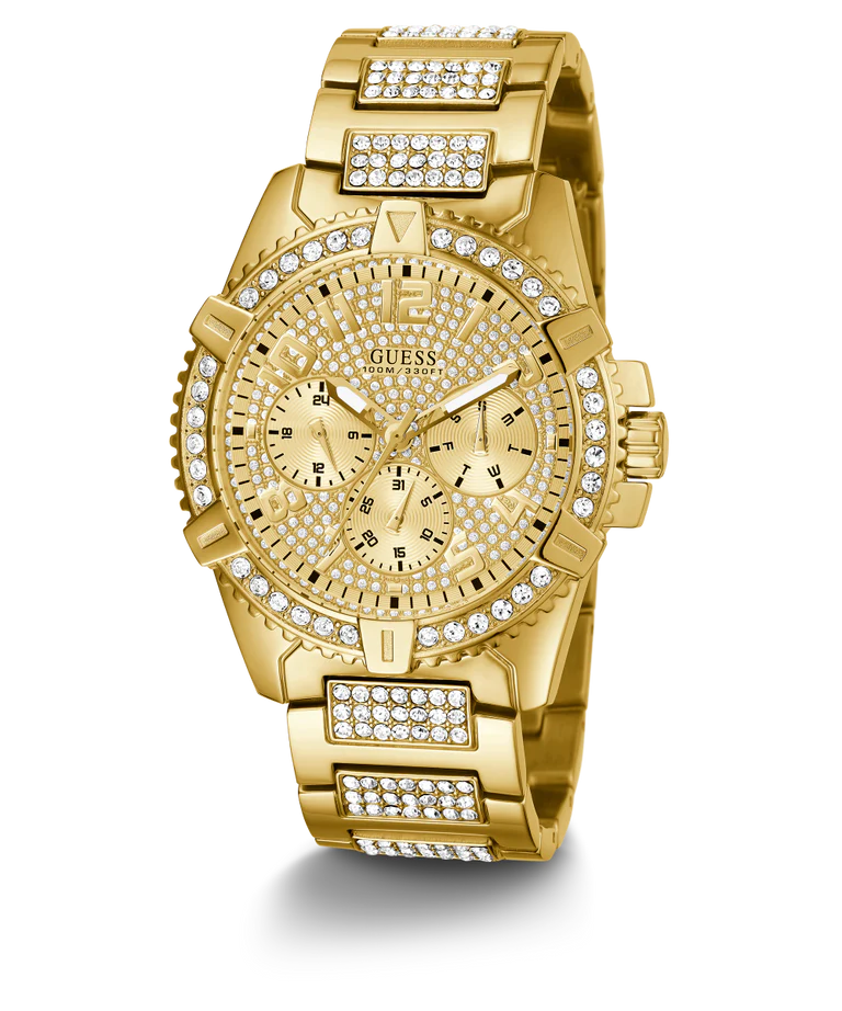 Guess men's gold tone watch online
