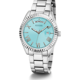 Guess - GW0308L4 - Silver-Tone and Blue Analog Watch