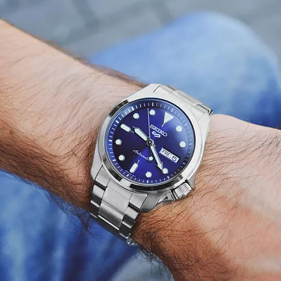 Seiko 5 sports blue on sale