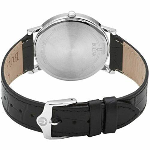 Bulova 96B104 Orologio Uomo Classic Elegant Acciaio Pelle 37mm Bulova 96B104 Orologio Uomo Classic Elegant Acciaio Pelle 37mm