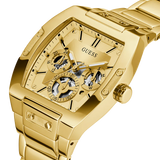 Guess - GW0456G2-Montre multifonction à cadran exposé à tonalité dorée