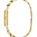 Guess - GW0546L2 -  Gold-Tone Crystal Curb Chain Analog Watch