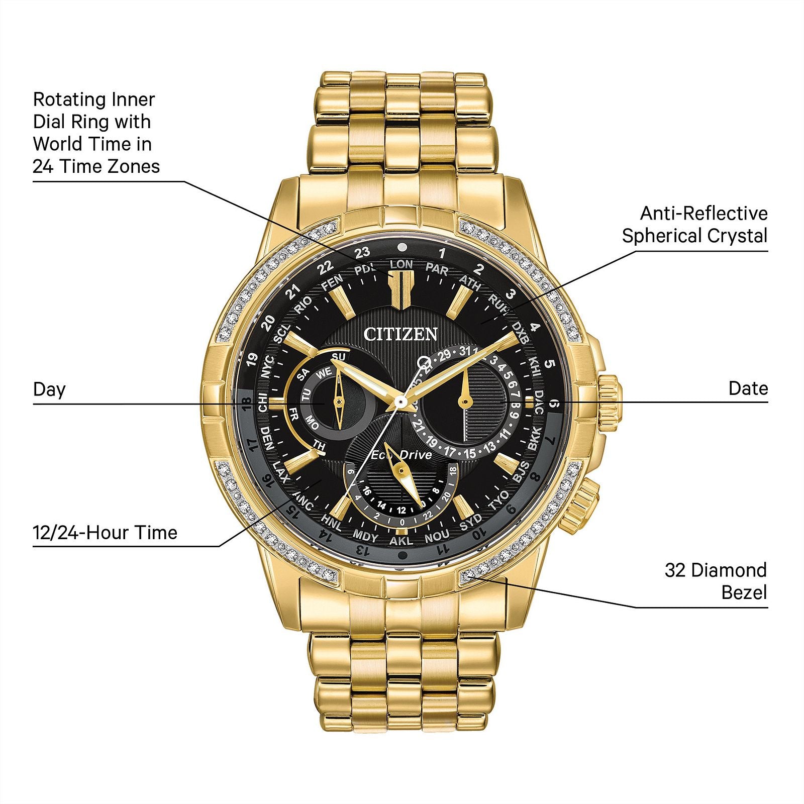 Citizen Eco Drive Calendrier BU2082 56E