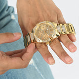 Guess - U1156L2 -  Rhinestone Gold-Tone Multifunction Watch